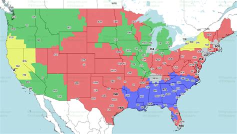 There are going to be constants in the schedule, like playing your division a total of six games, one game away, and one game at home, but the rest is going to depend on the prior season. NFL TV Schedule and Broadcast Map: Week 6