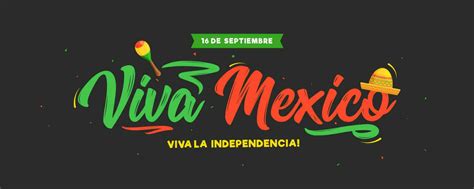 September Viva Mexico Independence Day Text In Spanish Language With Sombrero Hat And Maracas