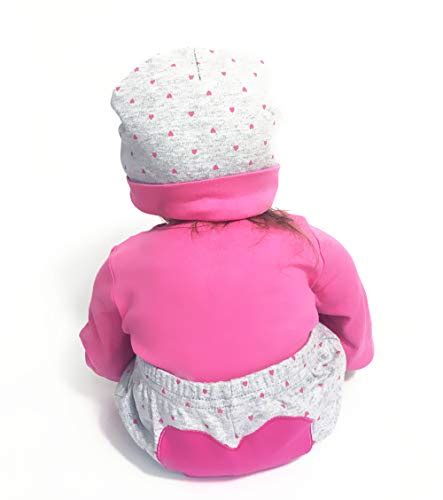 Tatu Reborn Doll Girl Clothes 20 22 Inches Newborn Baby Girl 4 Pieces