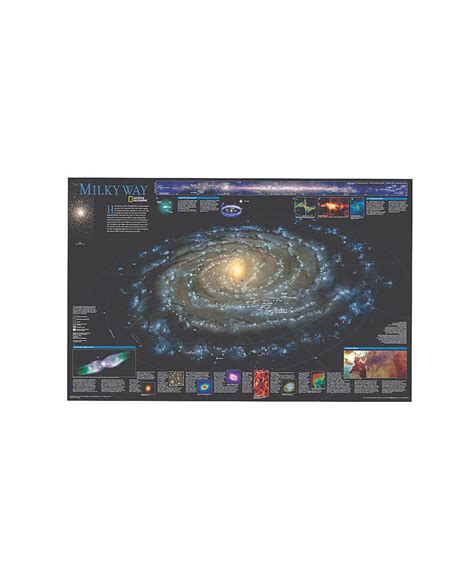 National Geographic The Milky Way Wall Map Laminated X Sexiz Pix