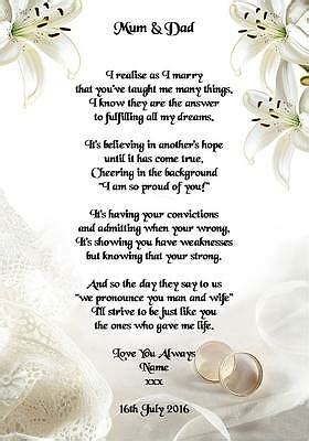 Check spelling or type a new query. WEDDING DAY Thank You Gift, Mum & Dad Of The Bride or ...
