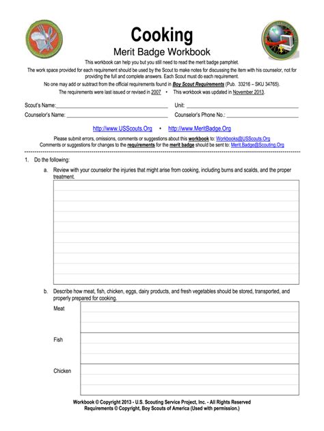 Https://tommynaija.com/worksheet/boy Scout Cooking Merit Badge Worksheet Answers