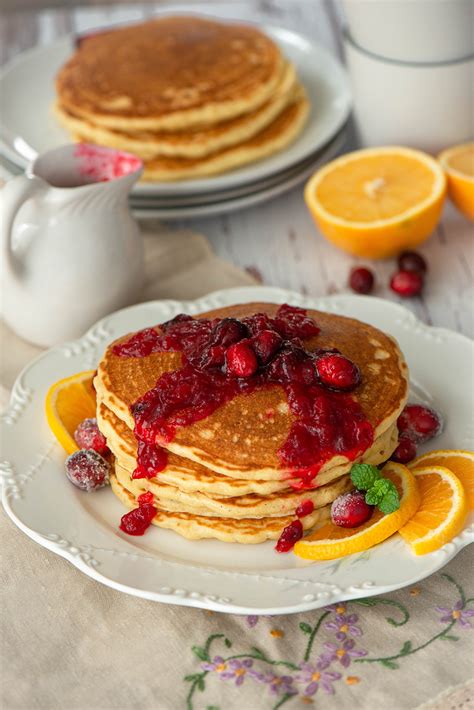 Cranberry Orange Pancakes Nibbles And Feasts
