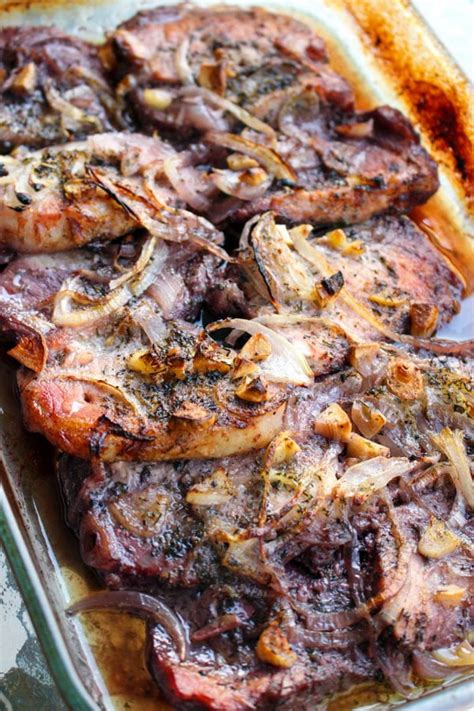 Boneless center cut pork chops also require minimal seasoning and they cook up quickly on the grill, sautéed and in the oven. Roasted Boneless Center Cut Pork Chops with Red Wine