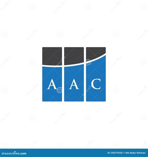 Aac Letter Logo Design On Black Background Aac Creative Initials