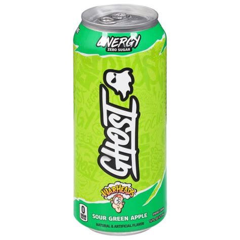 Ghost Energy Warheads Sour Green Apple Zero Sugar Energy Drink Myrtle