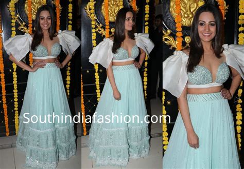 Anita Hassanandani At Ekta Kapoors Diwali Party South India Fashion