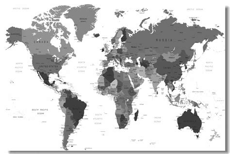 World Map Black And White Black And White World Map World Map Images