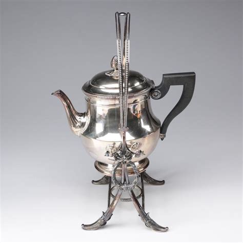 Vintage Christofle French Silver Plate Tilt Teapot With Stand Early