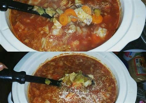When you get home, prepare your cabbage hamburger soup. Hamburger Cabbage Soup Recipe by Kari Campos🥑🌶 | Recipe in ...