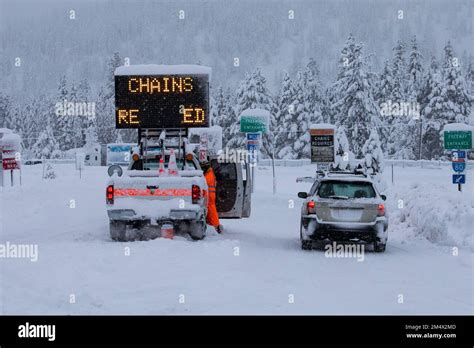 Road Conditions Over Donner Pass