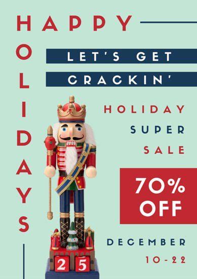 Nutcracker Holiday Sale Advertising Poster | Business poster, Poster template, Holiday poster