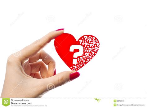 Heart Questions Stock Photo Image Of Relations Marks 28790590