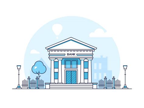 Bank Building Illustrations Royalty Free Vector Graphics And Clip Art