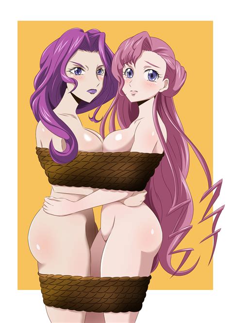 Rule 34 2girls Angry Blue Eyes Blush Bound Together Code Geass