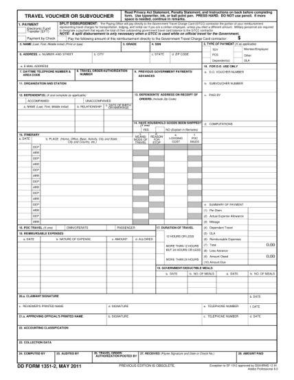18 Dd Forms 1351 2c Page 2 Free To Edit Download And Print Cocodoc