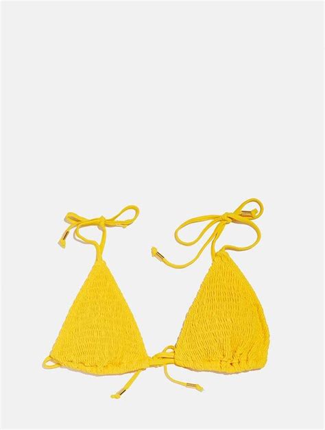 hawaii yellow bikini top yellow bikini skinnydip london