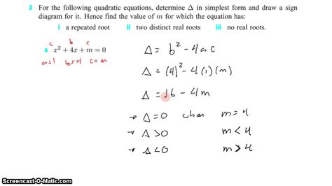 Worked Solutions Ib Math Sl - IB SL Math Topic 2 4 3 2 Using the Descriminant to Analyse Solutions to