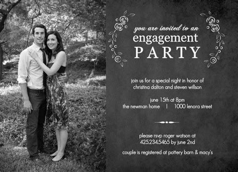 Engagement Party Invitation Templates Printable Free Invitation