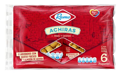 Its crunchy texture is the product of careful and slow cooking . Achiras 17 gr x 6 unidades | Loncheras y Refregerios