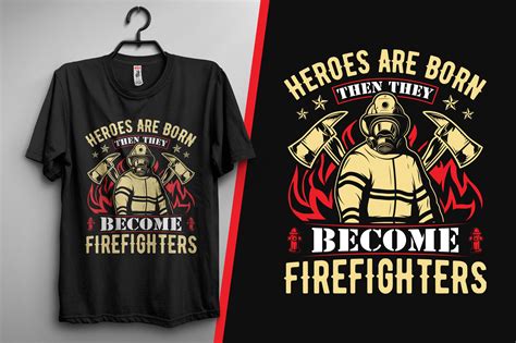 Firefighter T Shirt Design Graphic By Faiyazalc · Creative Fabrica