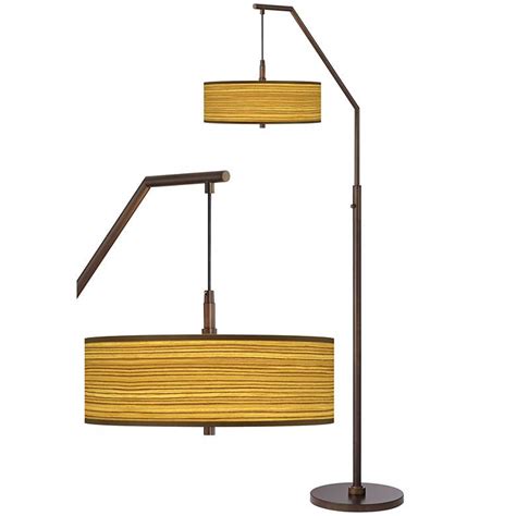 Lowest price in 30 days. Tawny Zebrawood Bronze Downbridge Arc Floor Lamp - #65J36 | Lamps Plus