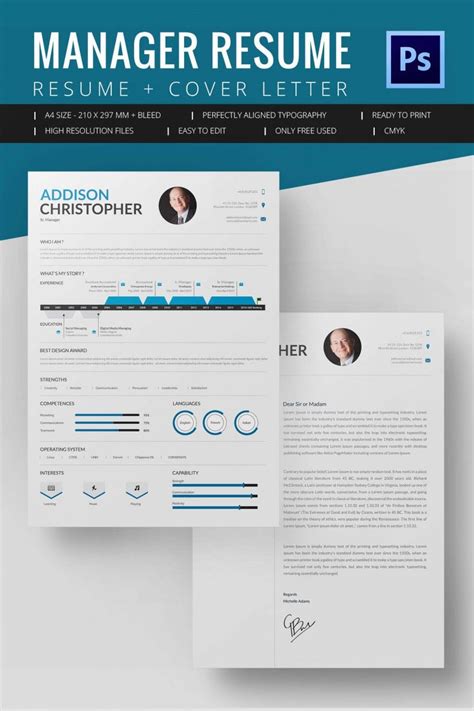 Download one of these free resume templates if you want to create a resume for a specific experience level, or if you're planning to change careers. 15+ Manager Resume Templates - DOC, PDF | Free & Premium ...