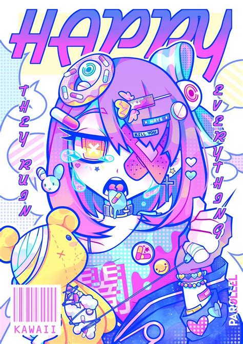 ️ Par0llel ️ On Twitter Pastel Goth Art Anime Art Kawaii Art