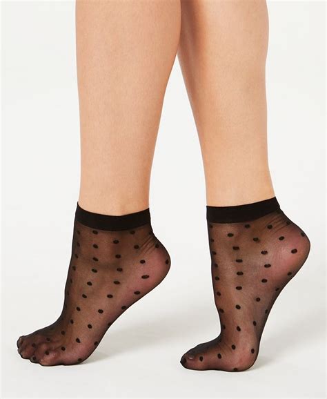 Inc International Concepts Inc Sheer Dot Anklet Socks Created For