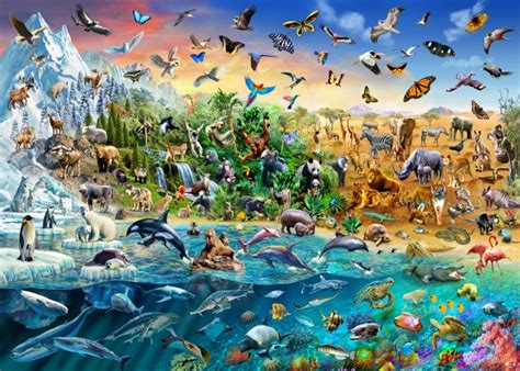 Endangered Species Wall Mural By Adrian Chesterman