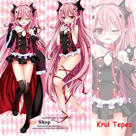 Hot Japanese Anime Cool Seraph Of The End Vampire Krul Tepes Bedding Hugging Body Pillow Case