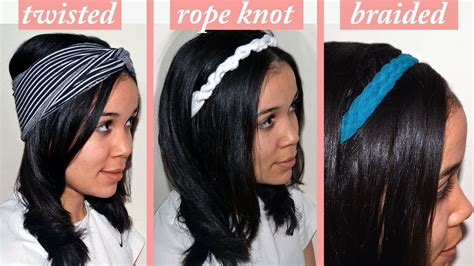 How To Make 3 Types Of Stylish Headbands Makecember Ts Youtube