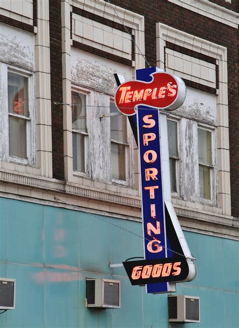 Temple S Sporting Goods Neon Moline Illinois Lights In My Hometown