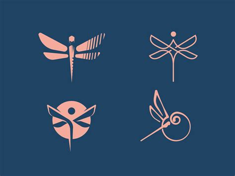 Dragonfly Logo Collection By Dainogo On Dribbble