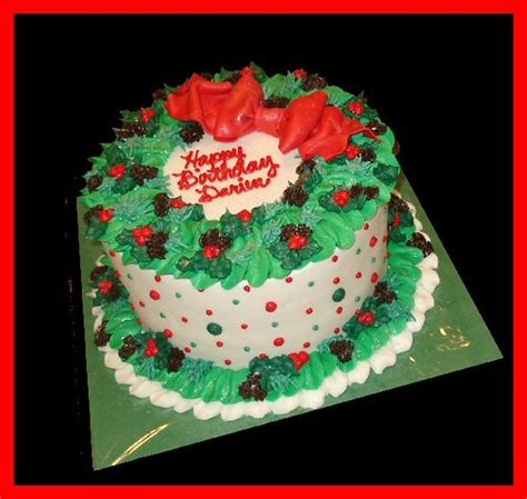Variations include cupcakes, cake pops, pastries, and tarts. Christmas birthday cake for Darien | Flickr - Photo Sharing!