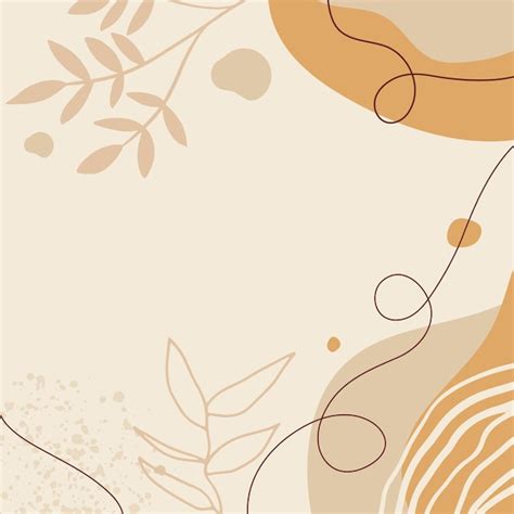 Premium Vector Organic Pink Brown Tan Nude Floral Abstract Shapes