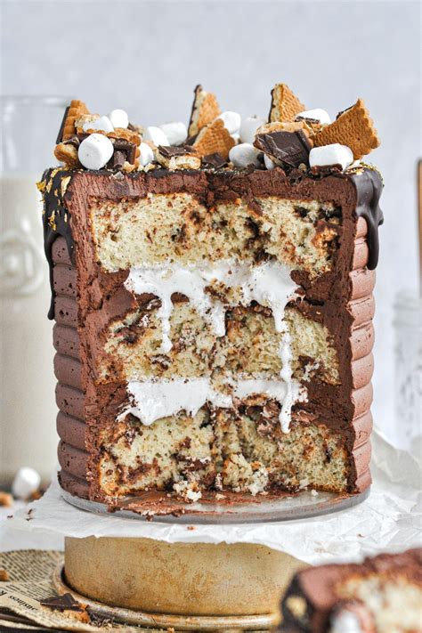 Easy And Delicious Smores Cake Recipe Using A Doctored Cake Mix And