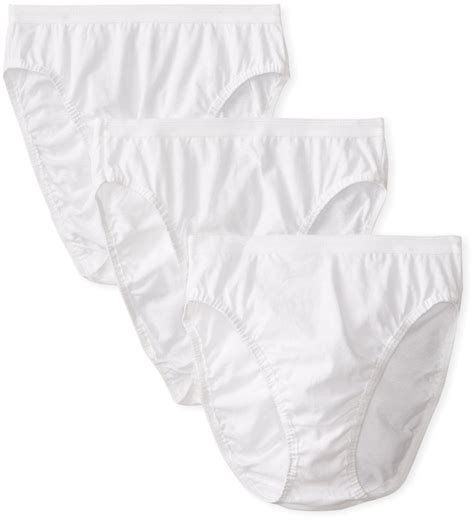 Womens Fruit Of The Loom 3dhicwh Cotton Hi Cut Brief Panties 3 Pack