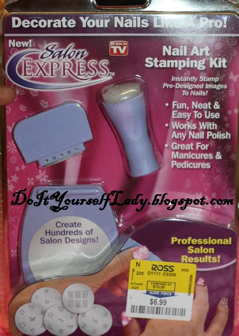 Going to a salon weekly or biweekly for a manicure is both time consuming and costly. The Do It Yourself Lady: Review: Salon Express Nail Art Stamping Kit