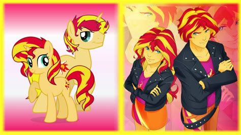 My Little Pony Gender Twins Pony And Human Form Youtube