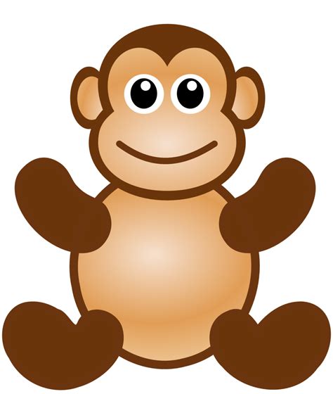 Public Domain Clip Art Image Illustration Of A Cartoon Monkey Id