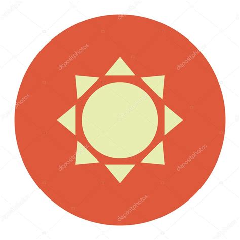Sun icon, modern minimal flat design style. Vector illustration, symbol — Stock Vector © Viirta ...