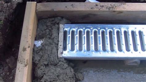 Install A Trench Drain Video 5 Of 7 Youtube