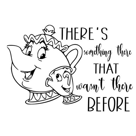 Disney Mrs Potts Chip Beauty And The Beasttheres Something Etsy