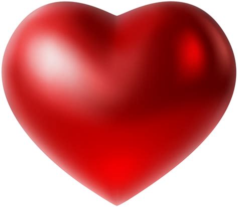 3d Red Heart Png Clip Art Image
