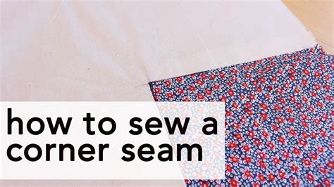 How To Sew A Corner Seam Vintage On Tap Youtube