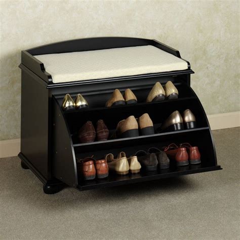 4/8/12 tier over the door hanging shelf rack storage organizer stand holder (0) 5. Furniture. Black Wooden Pull Out Shoe Storage Bench ...