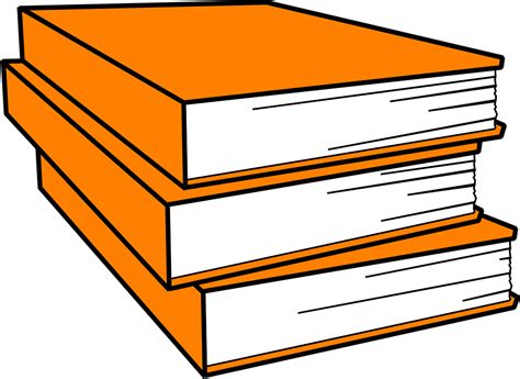 Free Vector Graphic Books Pile Orange Close Library Free Image