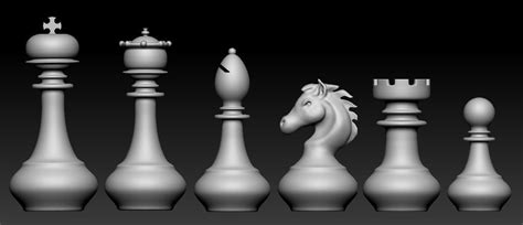 Chess Models Set 2 Cgtrader