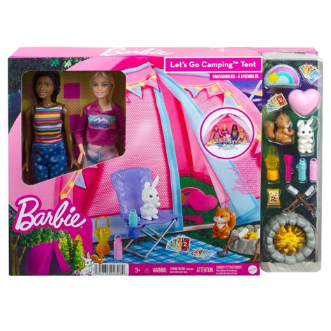 Barbie Coffret Vive Le Camping Ensemble De Poupée Acheter Chez